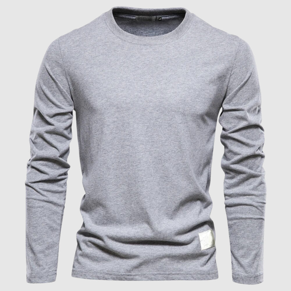Men's white classic long-sleeve premium cotton dress shirt with refined everyday versatile fit