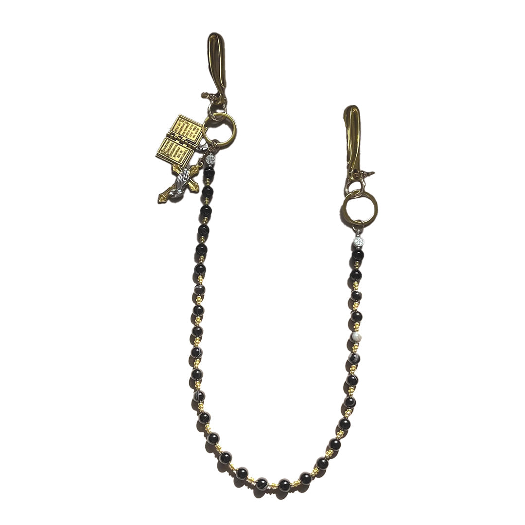 Onyx Prayer Bead Wallet Chain - Urbann-Vibe