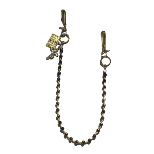 Onyx Prayer Bead Wallet Chain - Urbann-Vibe