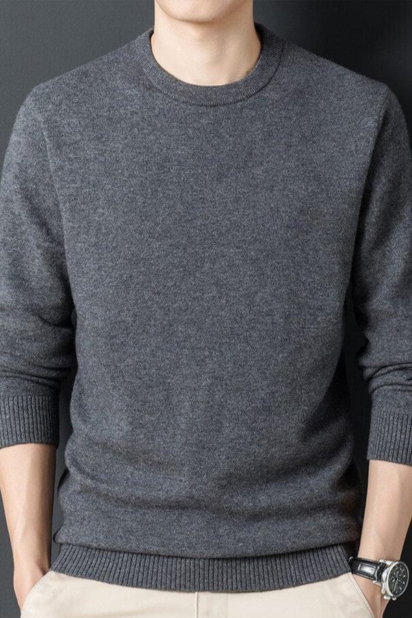 Austin men's slim fit soft stretch sweater in a clean modern silhouette for versatile everyday wear