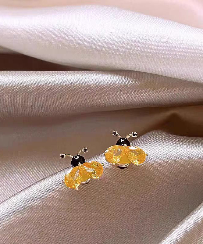 Boucles d'oreilles à tige en cristal et cuivre doré à faire soi-même - Urbann-Vibe