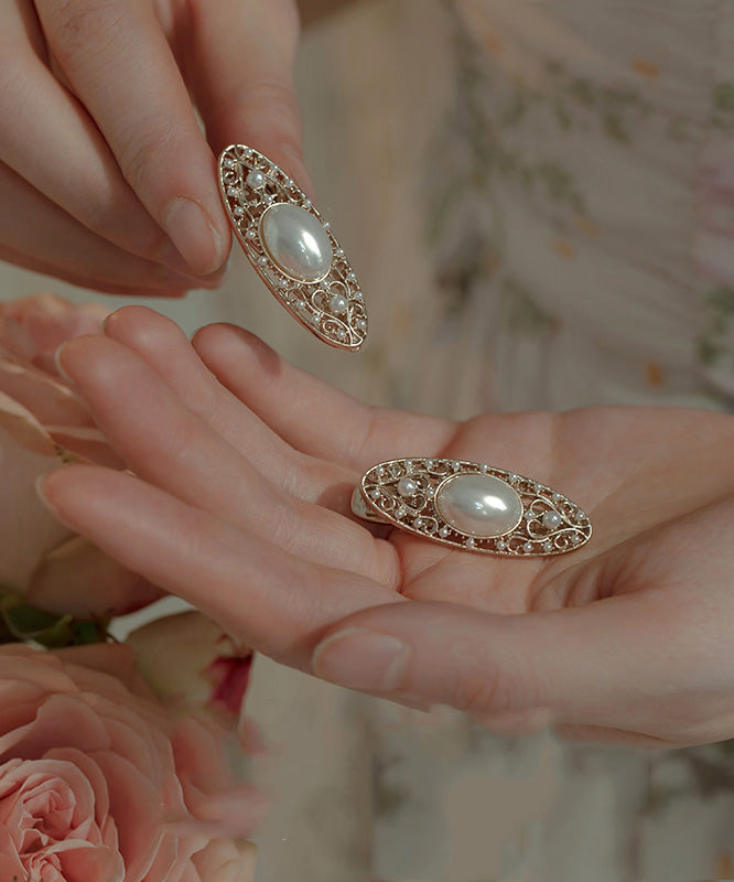 Épingle à cheveux en alliage de soie avec perles creuses DIY - Urbann-Vibe