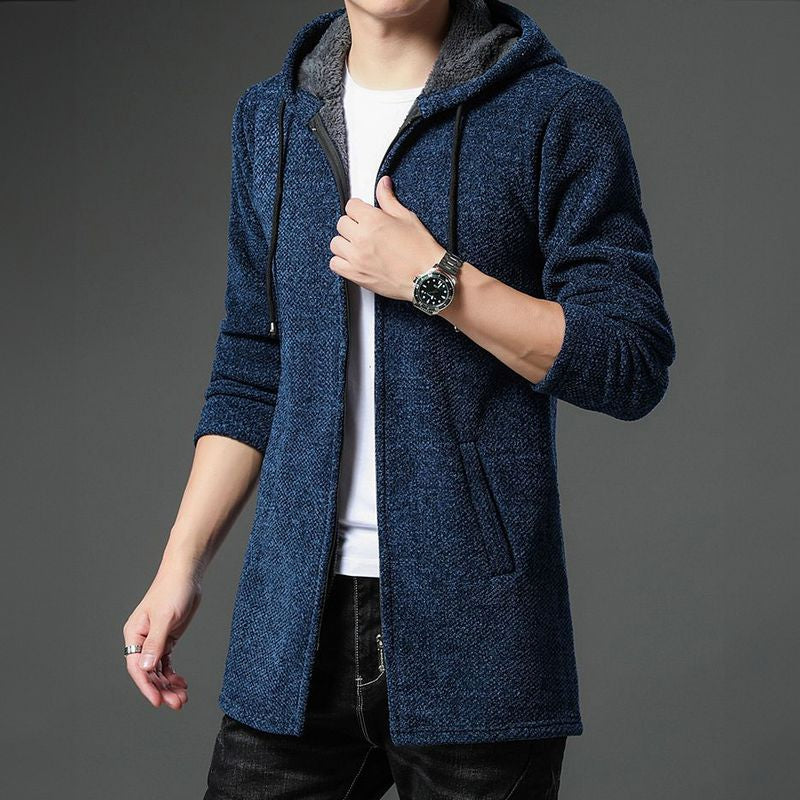Men's fleece-lined warm vest cold weather knit style sleeveless layering piece cozy durable build