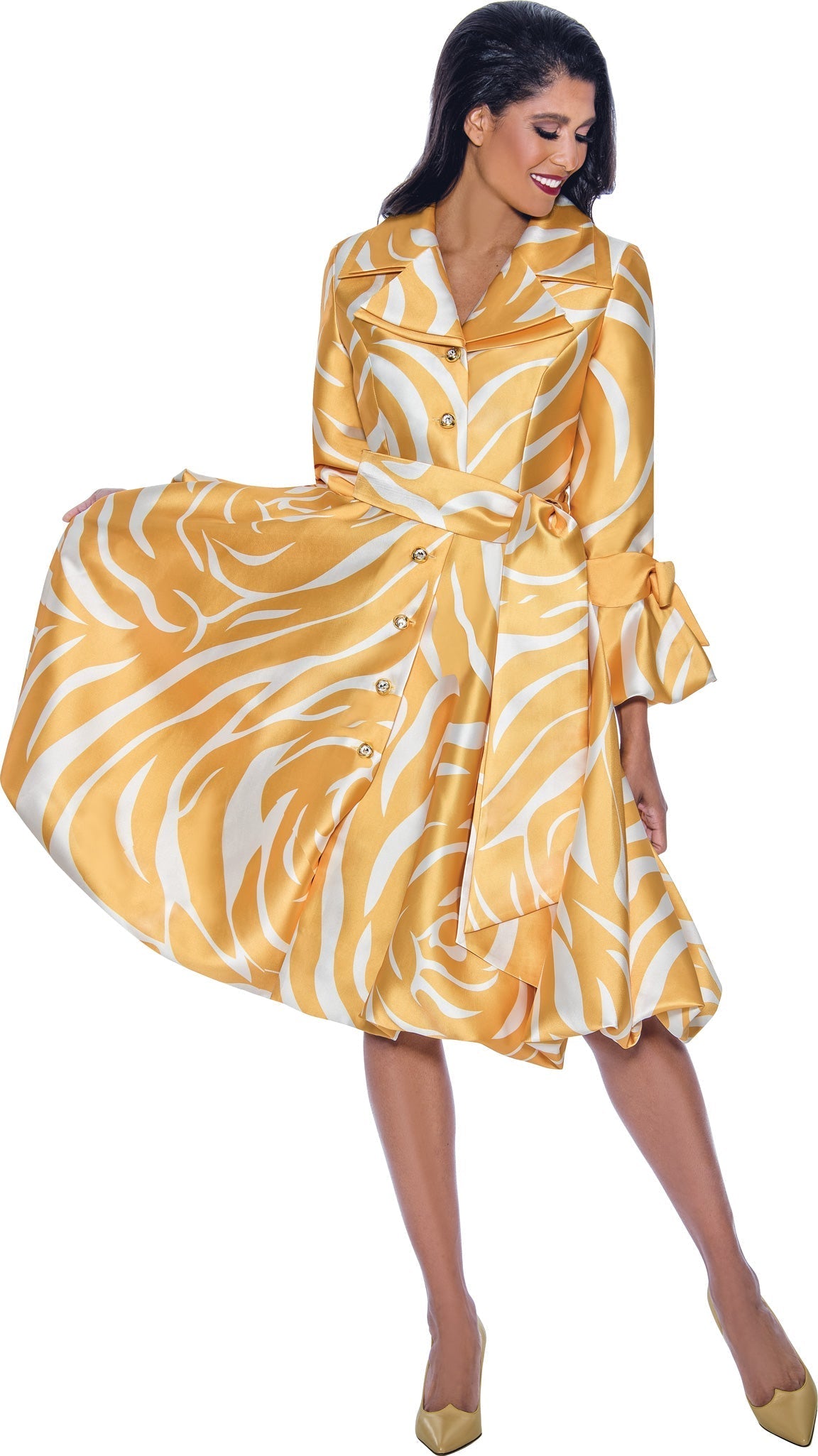 Women's satin cocktail dress long sleeves short hem elegant silhouette subtle sheen formal evening wear