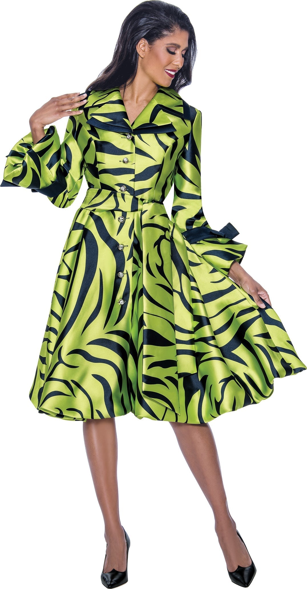 Women's satin cocktail dress long sleeves short length elegant silhouette subtle sheen formal evening