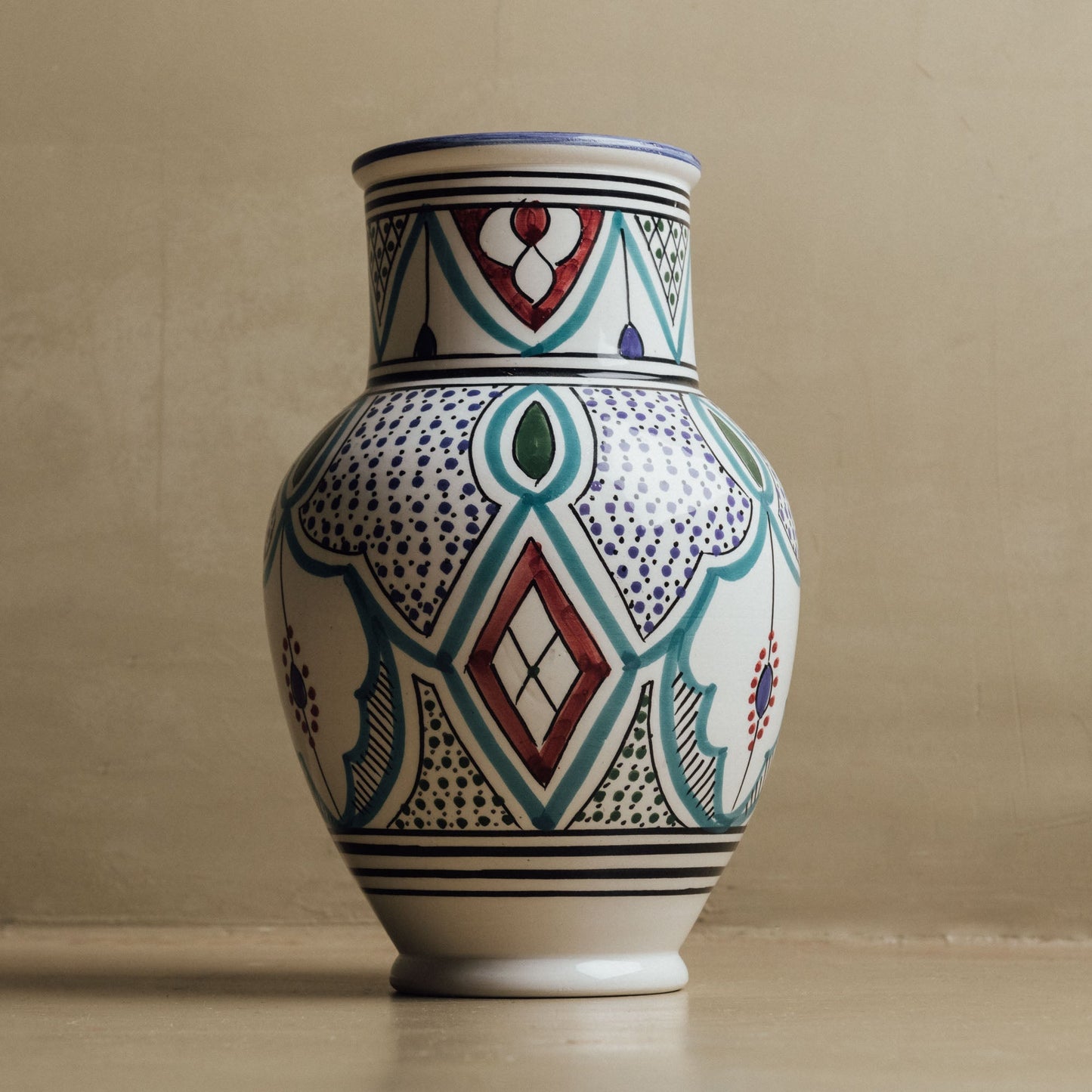 Marrakech Bloom Vase - Handcrafted Moroccan Decor - Urbann-Vibe