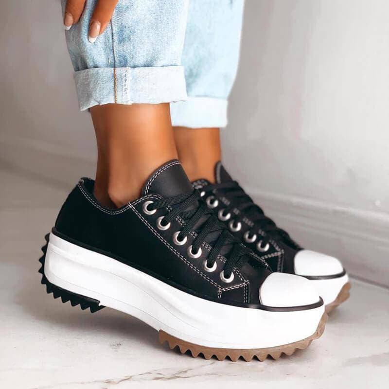 Women's chunky sole sneakers bold platform silhouette for all-day comfort and modern casual style