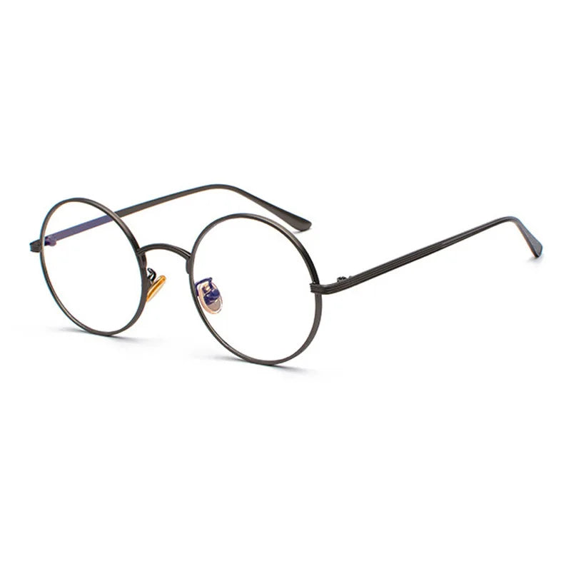 Women's round frame sunglasses with dark UV protection lenses, timeless style for beach and city wear