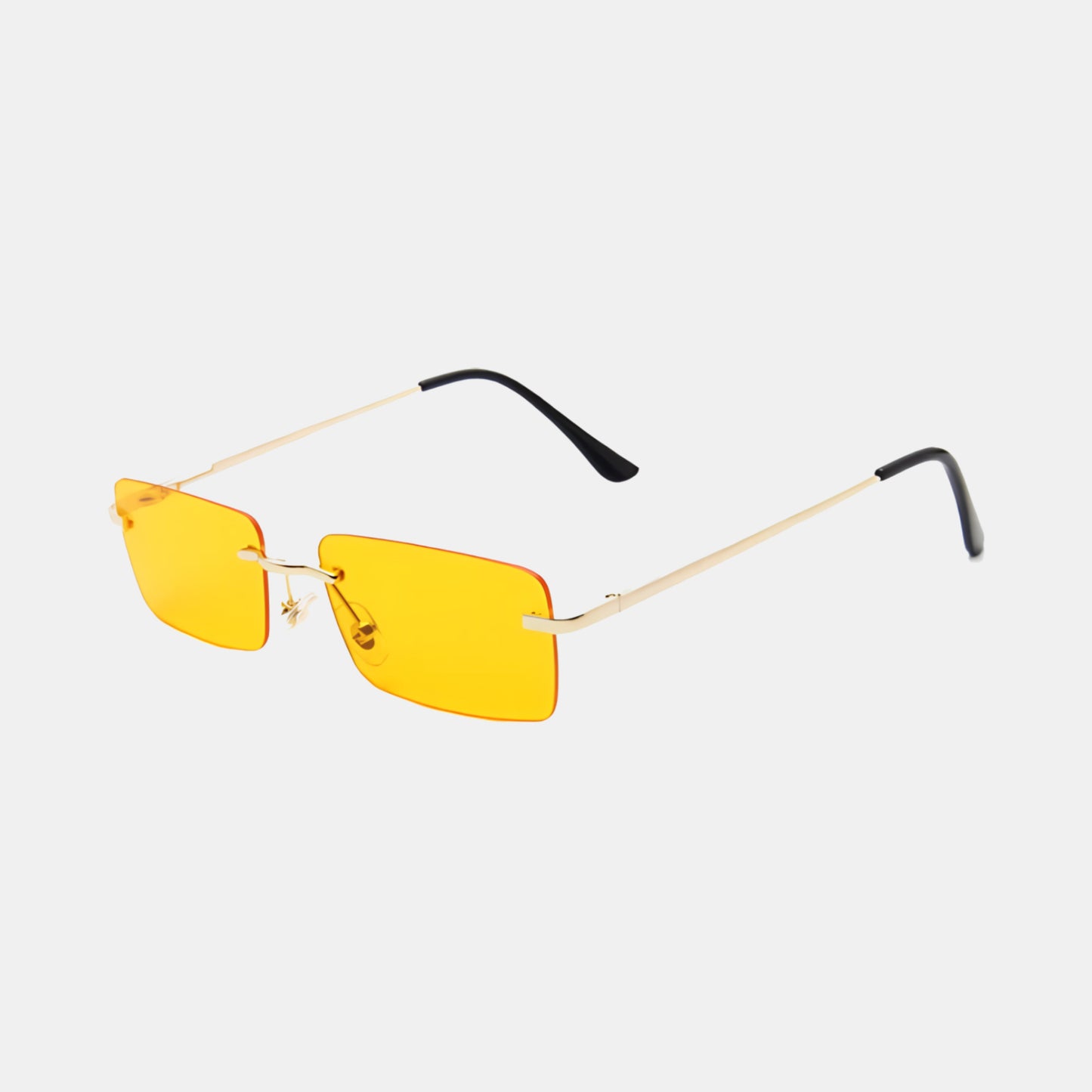 Bold angular frame women's sunglasses with dark lenses, geometric silhouette for fearless street style