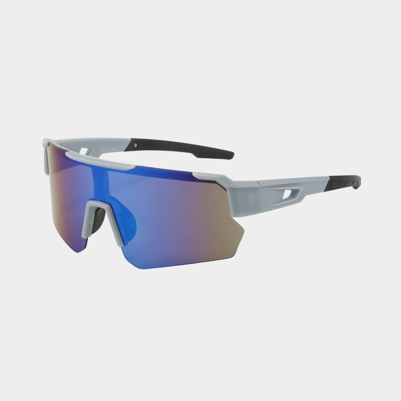 Women's sleek modern sunglasses with reflective lenses, bold contemporary silhouette for city and beach