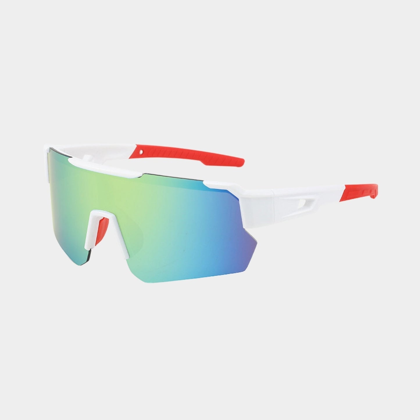 Women's sleek modern sunglasses with reflective lenses, bold contemporary style for city and beach