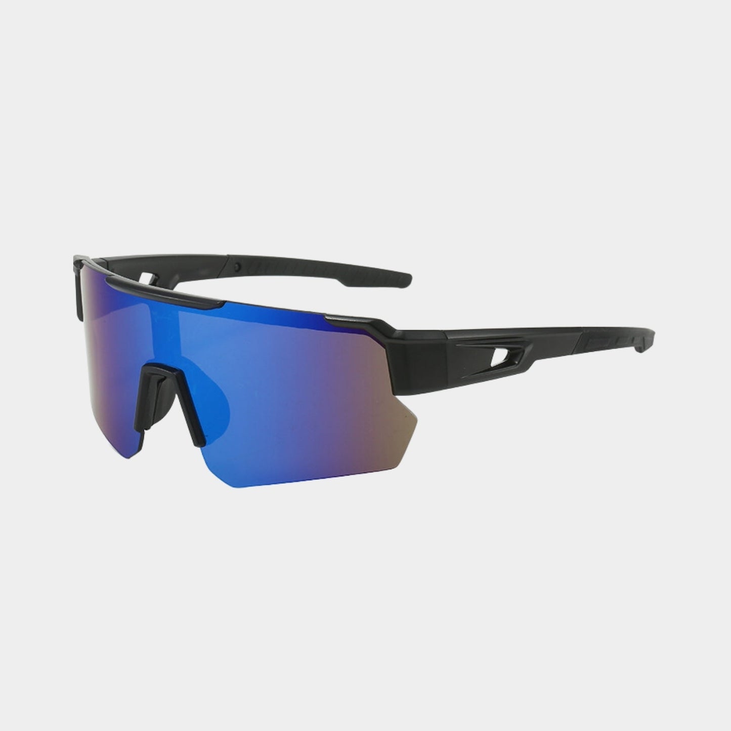 Women's sleek modern sunglasses with reflective lenses, bold contemporary design for city and beach