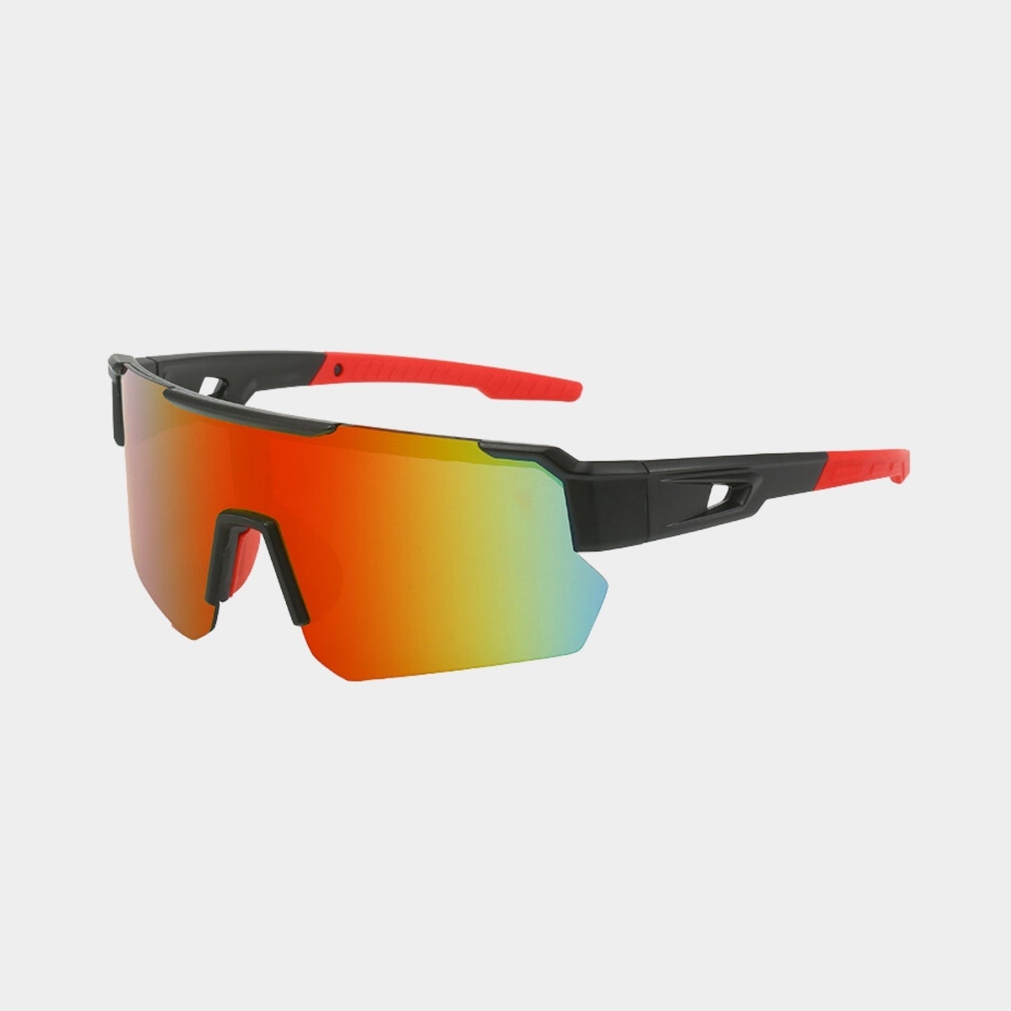Women's sleek modern sunglasses with reflective lenses, bold contemporary style for city and beach