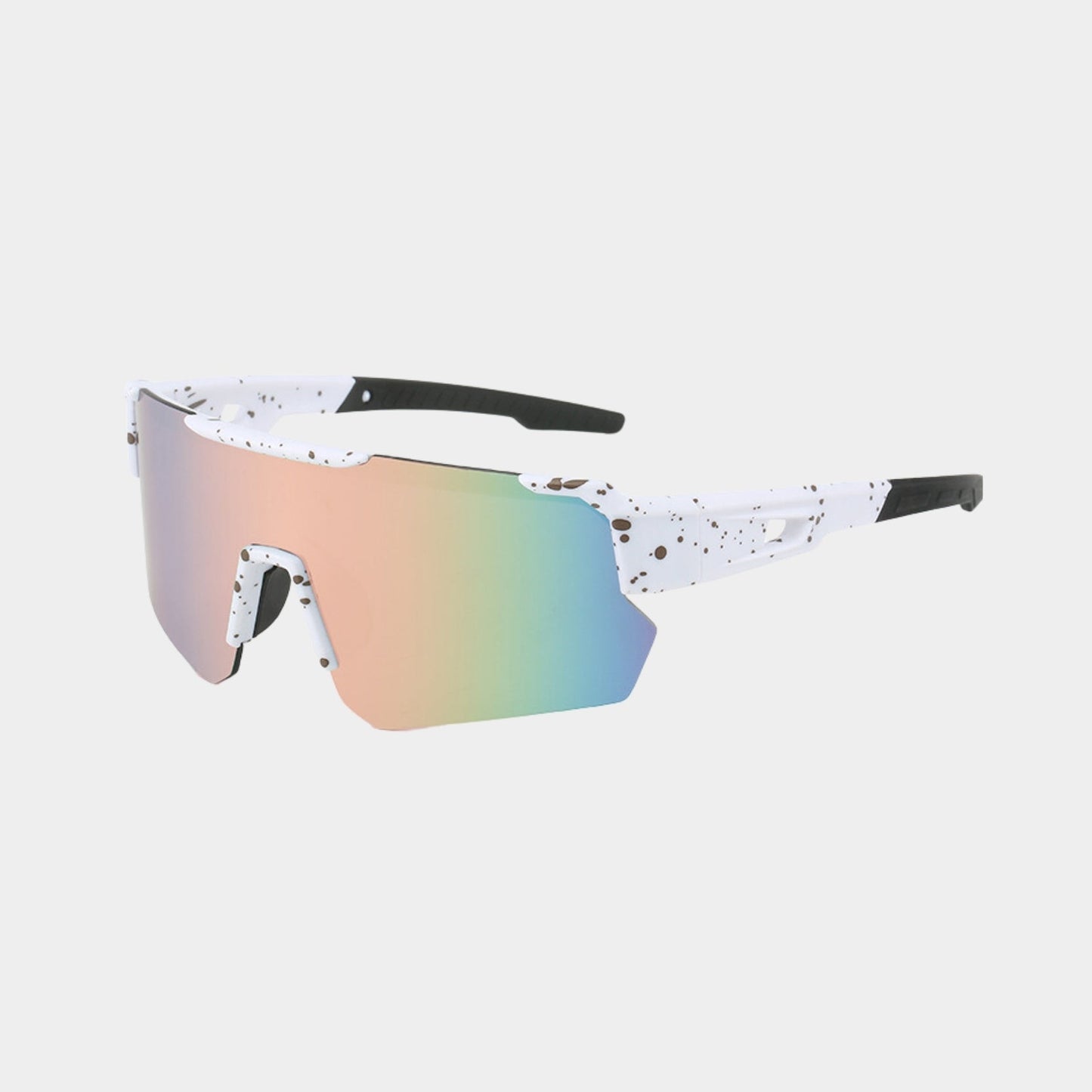 Women's sleek modern sunglasses with reflective lenses, bold contemporary style for city and beach