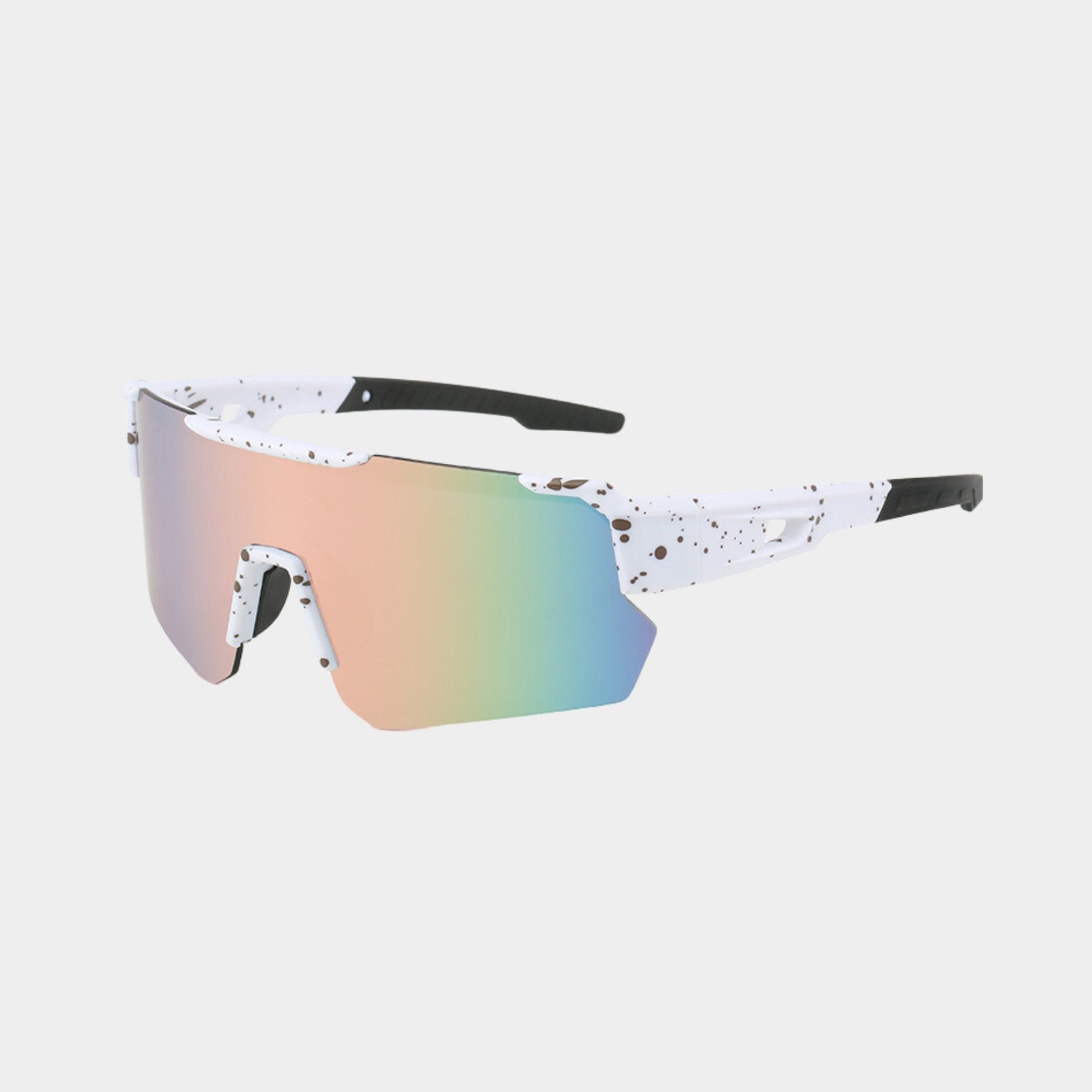 Women's sleek modern sunglasses with reflective lenses, bold contemporary style for city and beach