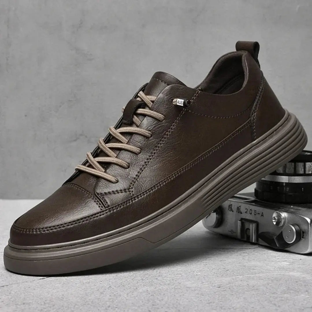 All-white minimalist sneakers for urban professionals with cushioned insole and flexible outsole