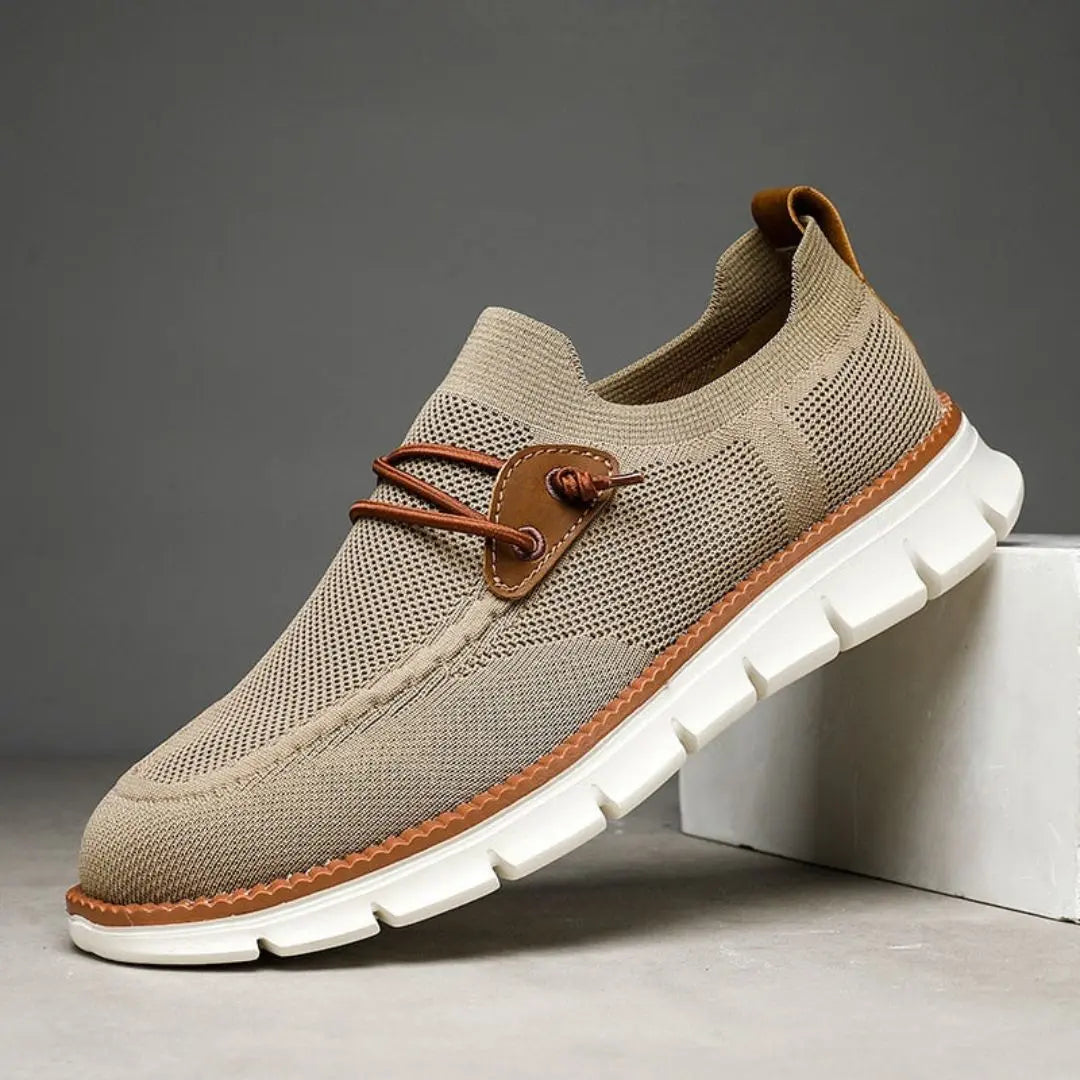 Men's Dante hybrid knit sneakers loafer-style lightweight breathable with elegant stitch detailing