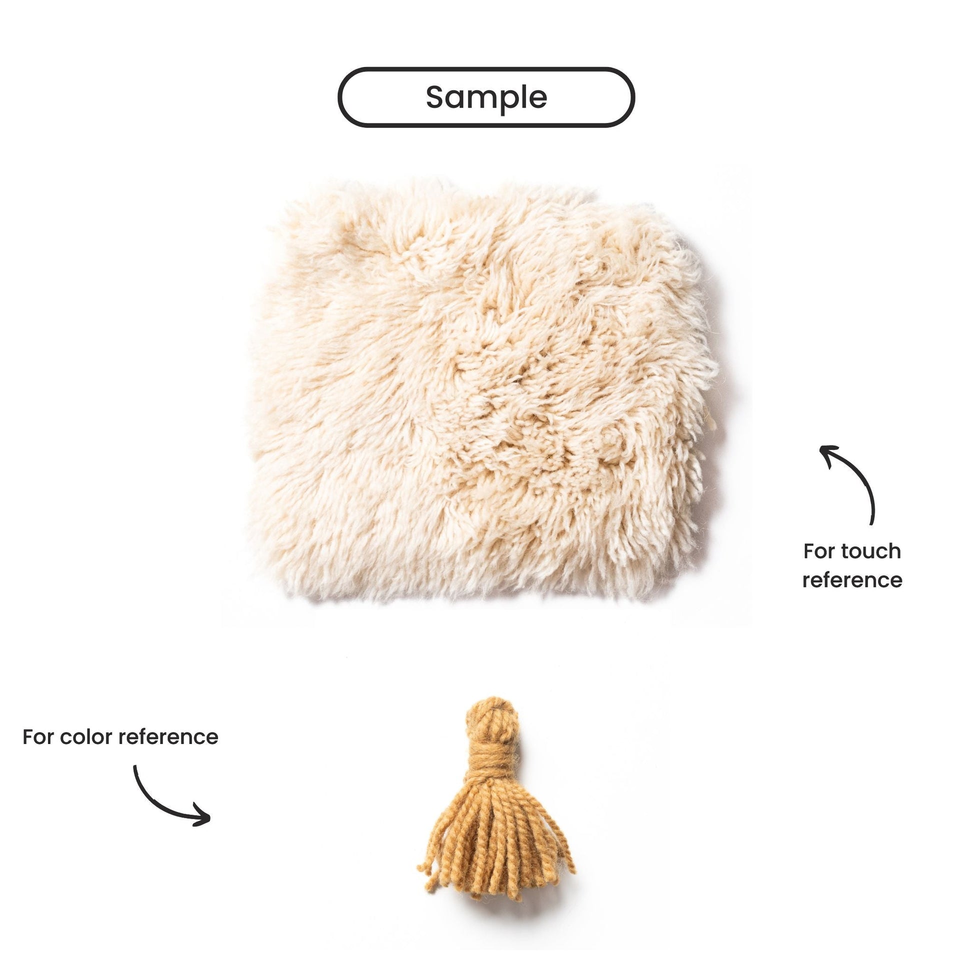 Handwoven Moroccan shag rug wool blend plush texture custom-made luxury interior décor piece