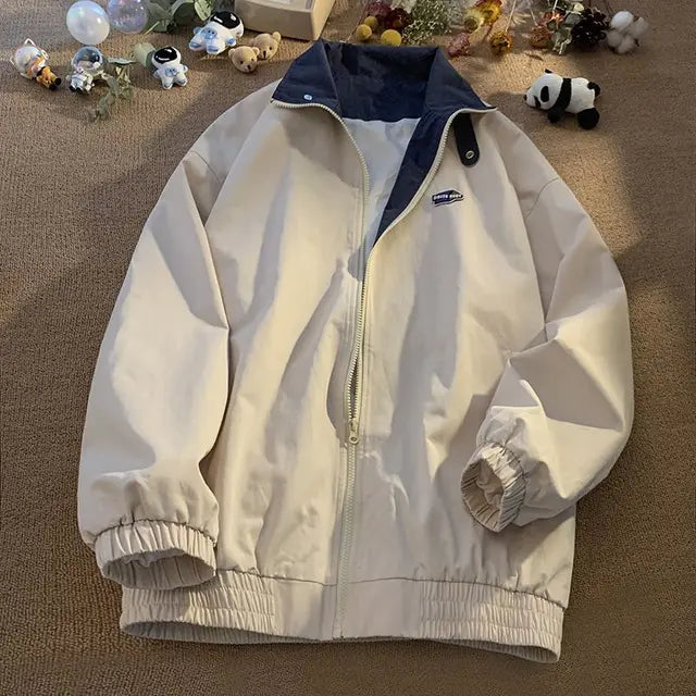 Women's oversized vintage winter coat in classic design, warm cozy loose fit with retro charm