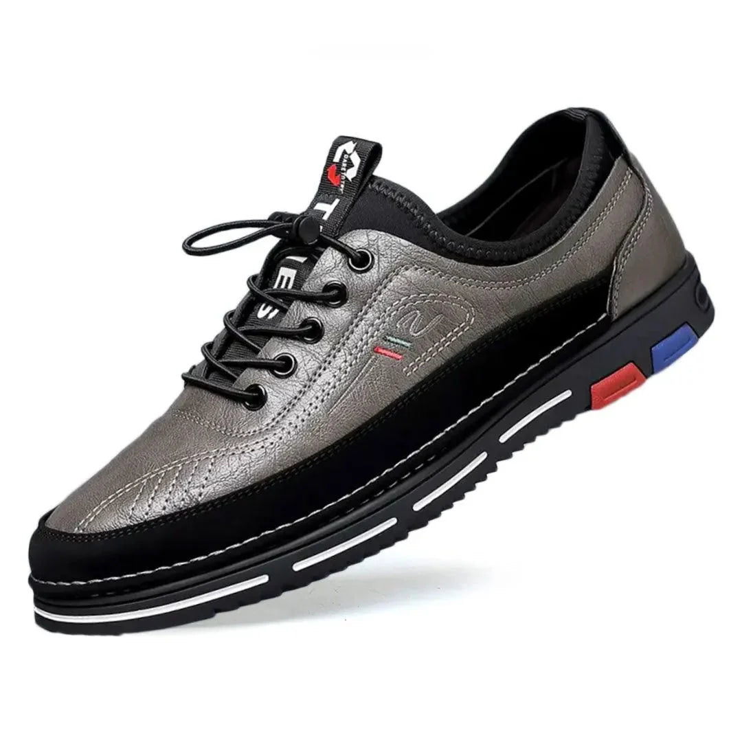 Derrick low-top faux leather sneakers urban style cushioned comfort everyday wear