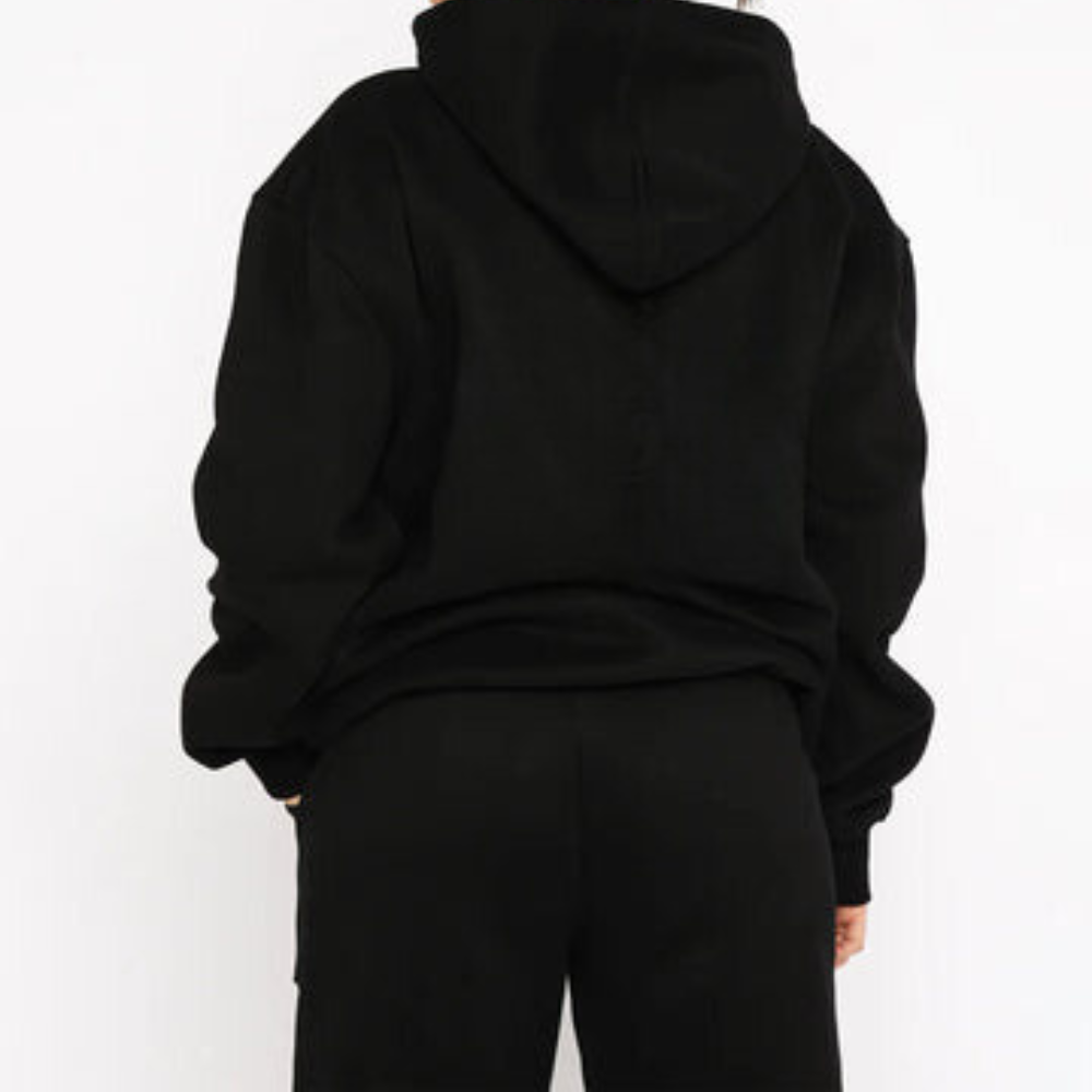 Women's two-piece tracksuit set relaxed-fit hoodie and joggers coordinated casual activewear