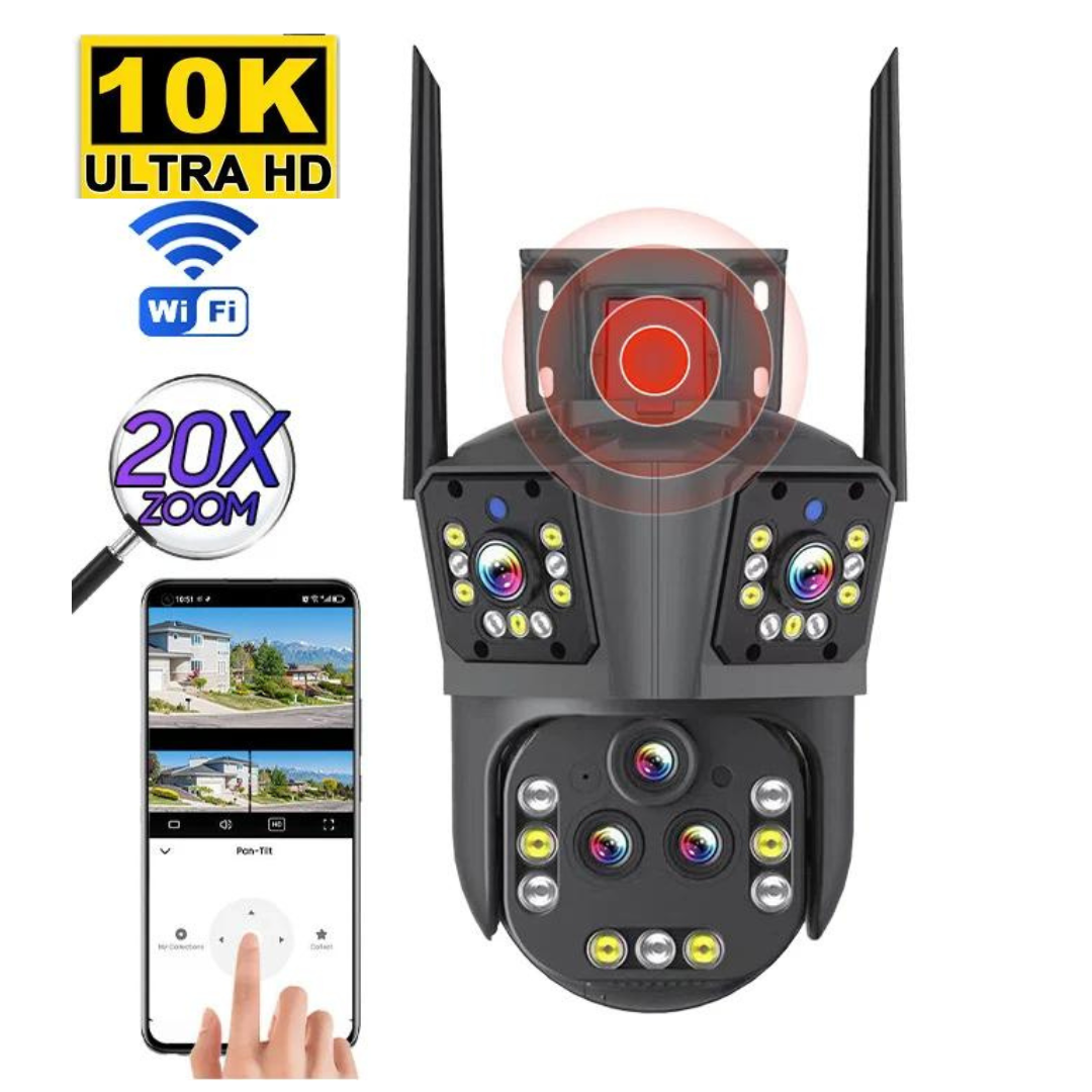 Wireless security camera 10K with 20MP, 20x zoom - DualGuard Ultra 10K - Urbann-Vibe