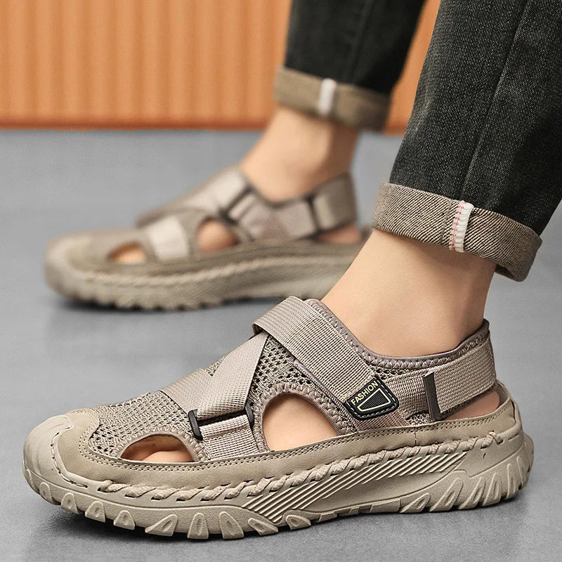 Dewey outdoor sandals breathable mesh upper secure strap system cushioned sole all-day comfort