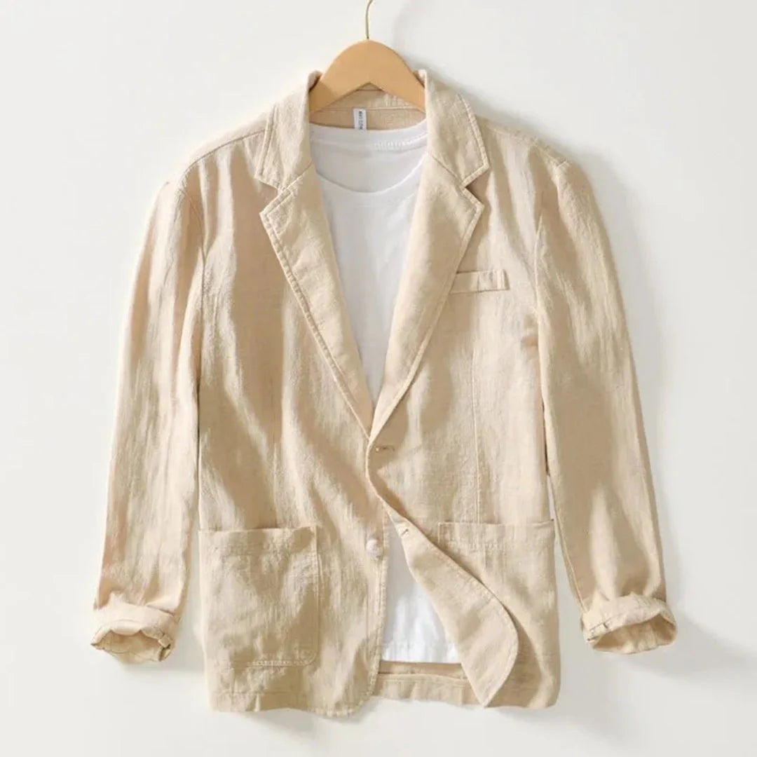 Diego casual linen blazer unlined lightweight summer professional breathable smart-casual layer