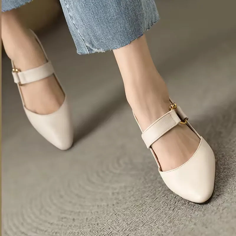 Camila slingback block pumps pointed toe mid heel vegan leather buckle detail office to evening