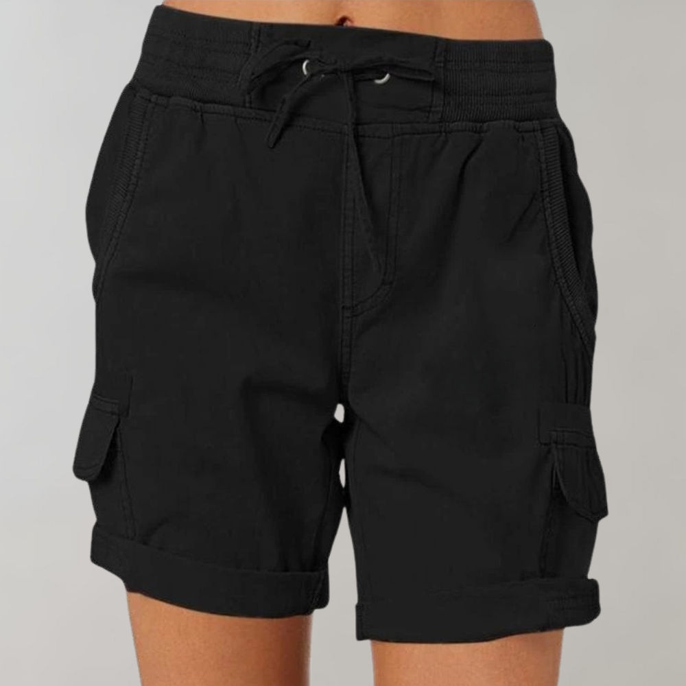Lieve women's high-waisted shorts elegant streamlined silhouette versatile summer daywear comfort fit