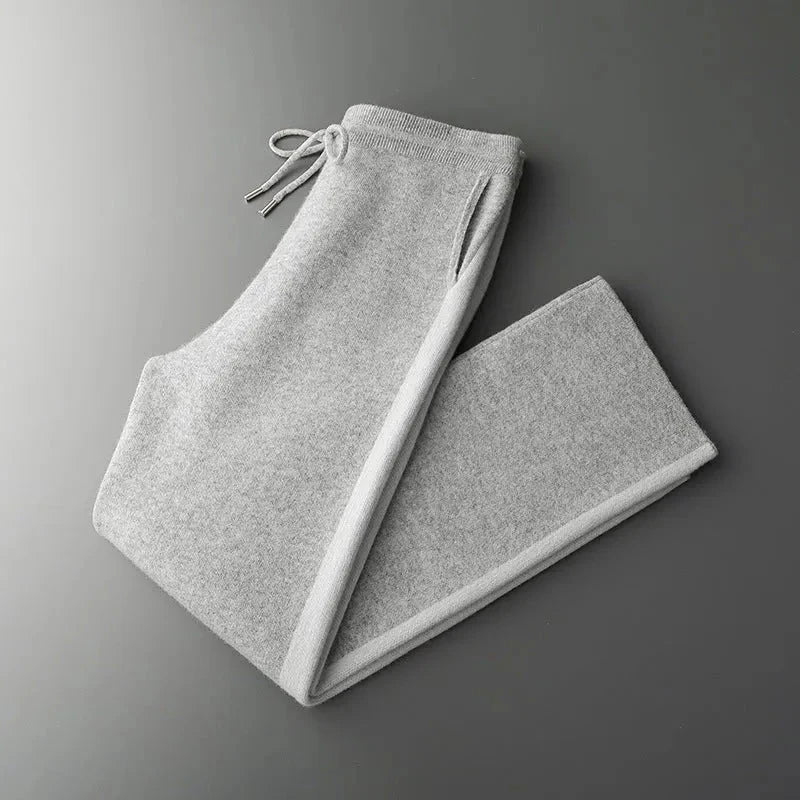 Hank merino wool tailored travel pants soft warm refined silhouette for lounging or casual wear