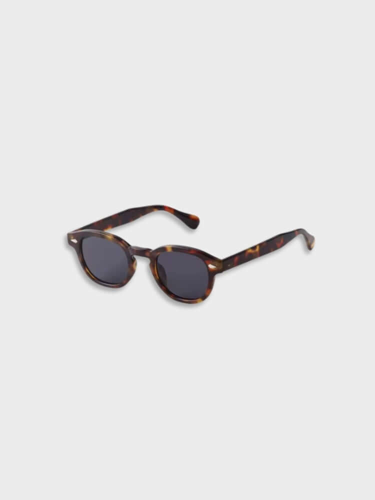Dark Denia unisex round sunglasses with polycarbonate high-clarity lenses for everyday casual and formal style