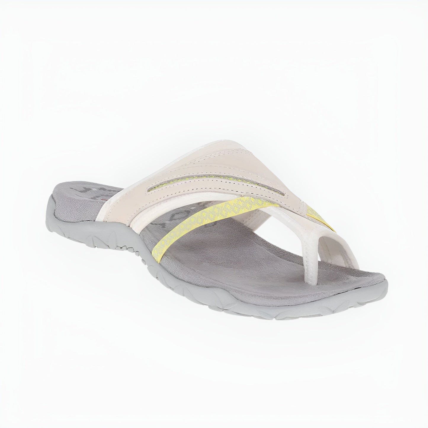 Sage women's leather sandals with cushioned insoles, arch support, and adjustable straps for all-day comfort