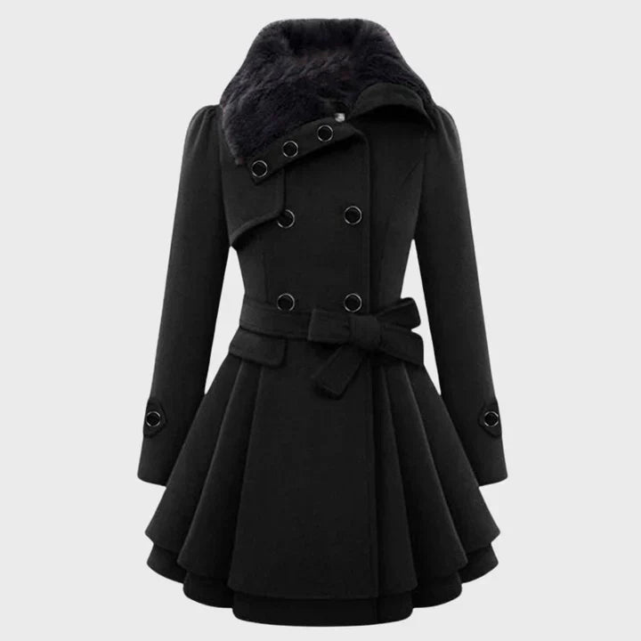 Eldare women's coat dress, versatile sophisticated silhouette with sustainable premium quality fabric