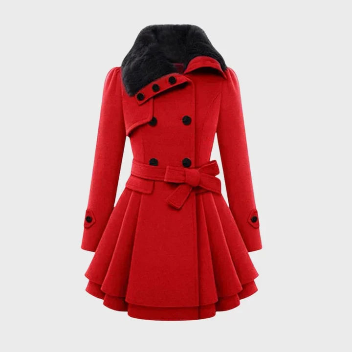 Eldare women's coat dress, versatile sophisticated silhouette with sustainable premium quality fabric