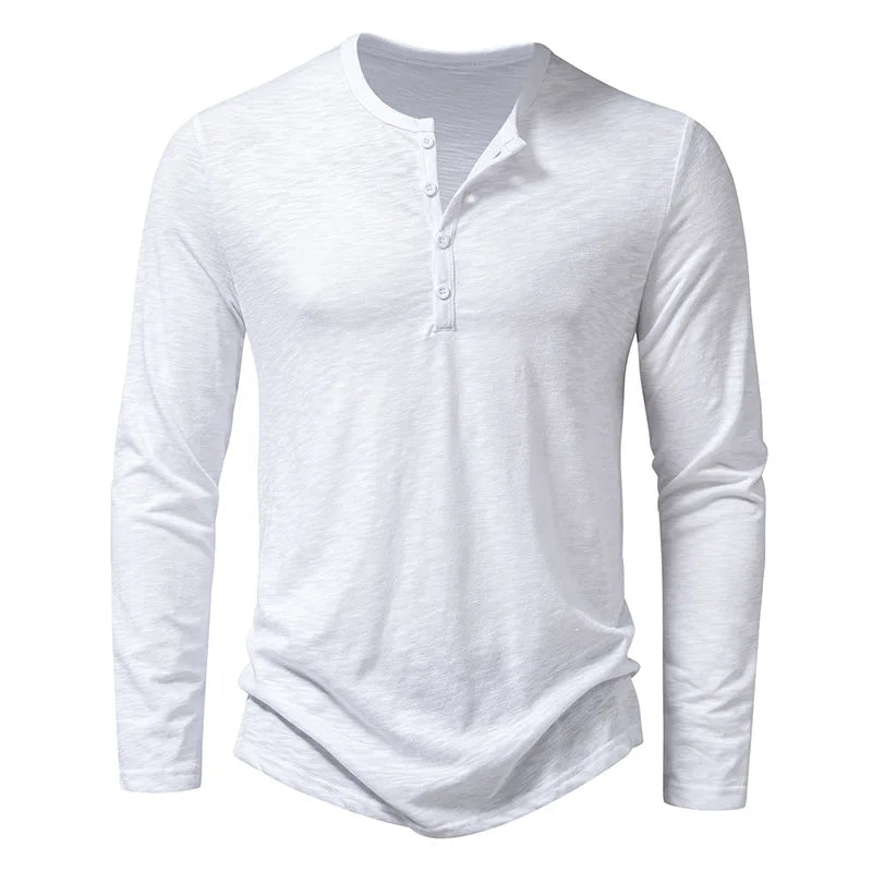 Craig men's Henley shirt casual elegant fit soft fabric understated refinement everyday style