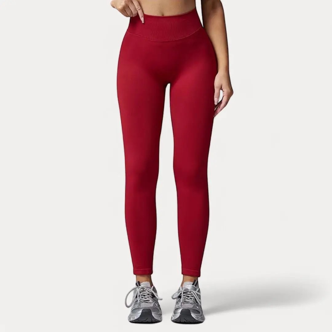 Black high-rise quick-dry sculpting leggings with butt-lift design for active women