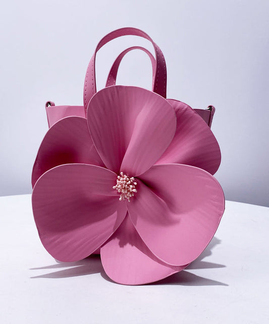 Sac fourre-tout de soirée élégant en similicuir en forme de rose - Urbann-Vibe