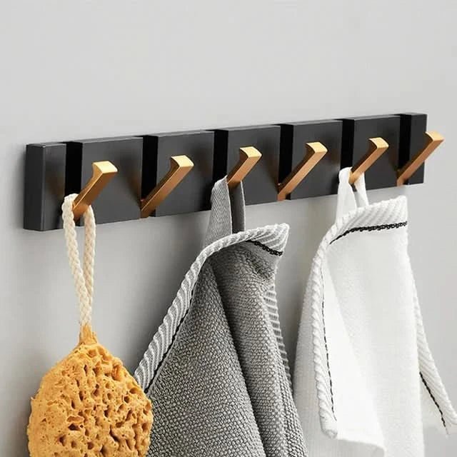 Modern metal wall hook dual hooks space-saving entryway organizer sleek premium storage solution