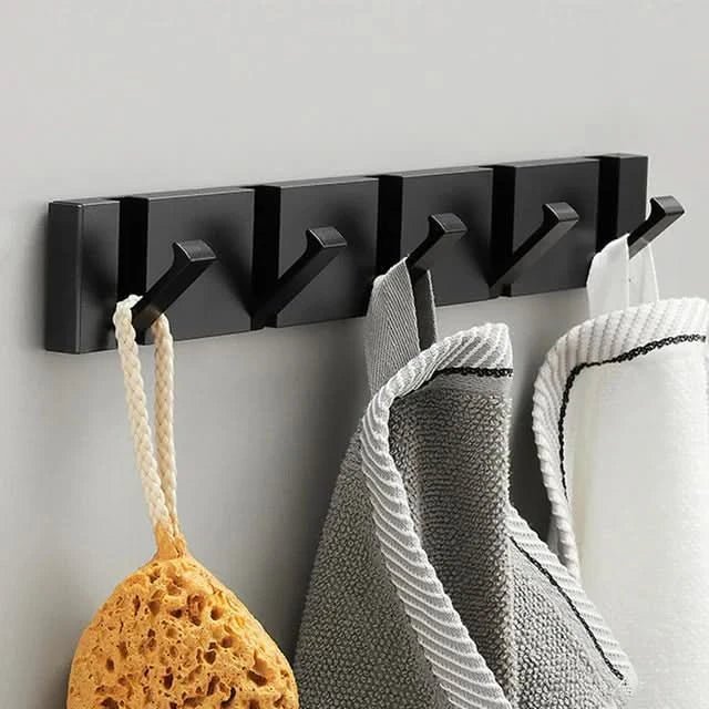 Modern metal wall hook dual hooks space-saving entryway organizer sleek storage solution