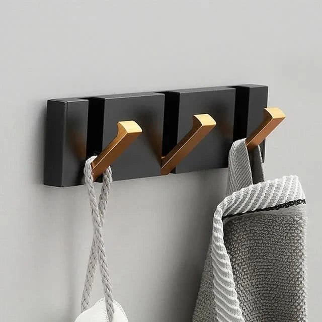 Modern metal wall hook dual hooks space-saving entryway organizer sleek storage solution
