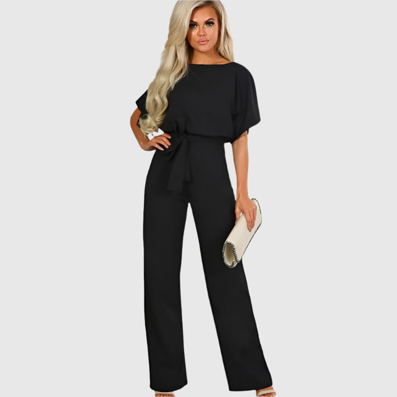 Women's Demi knit detail jumpsuit in versatile everyday style with fashion-forward insert