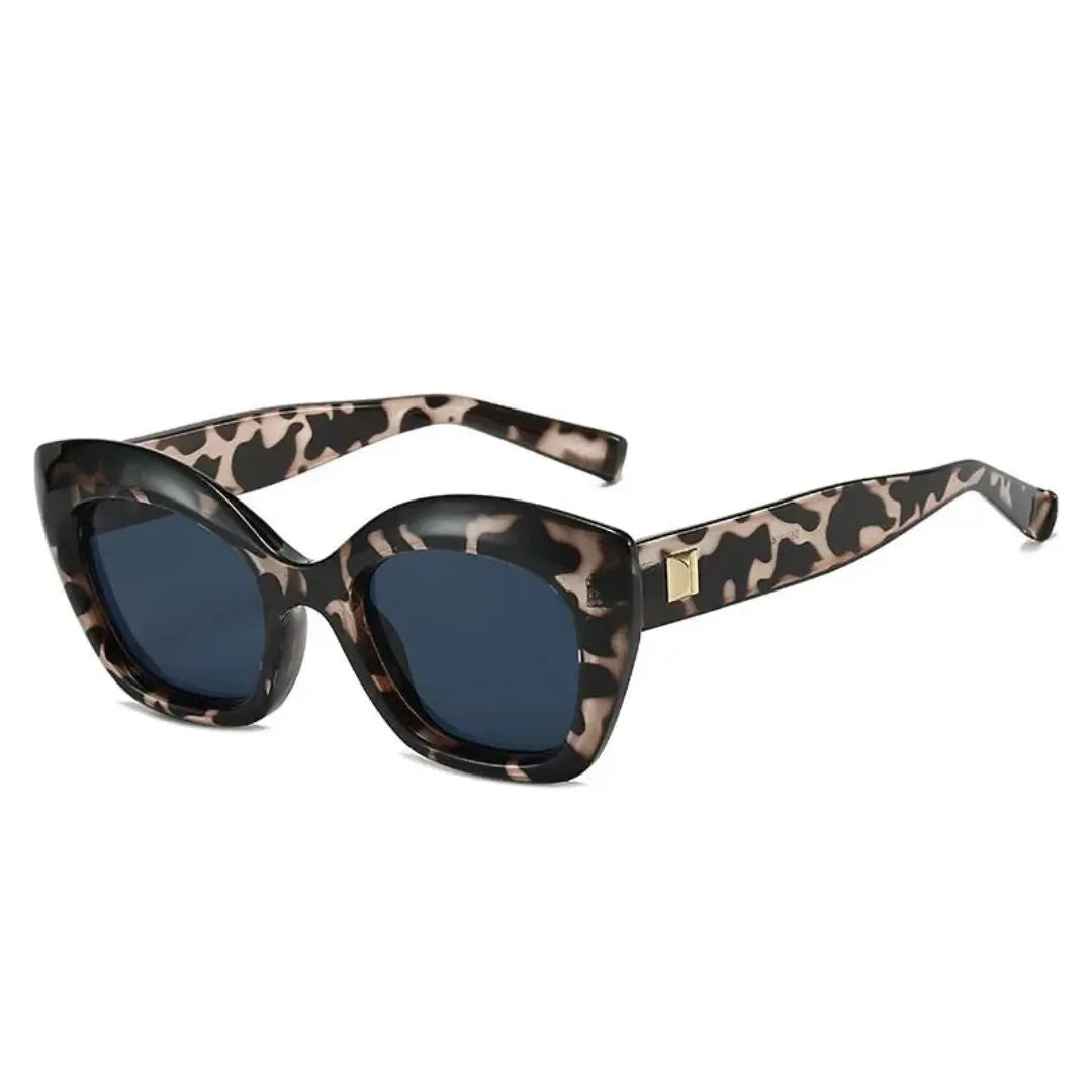 Women's cat-eye sunglasses metallic frame UV400 anti-reflective lenses elegant vintage glamour fit
