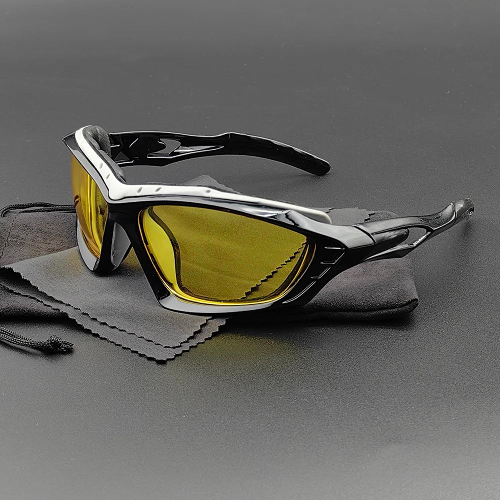 Enduro Cush cycling sunglasses UV400 lenses sport wrap frame with soft sponge lining for cyclists