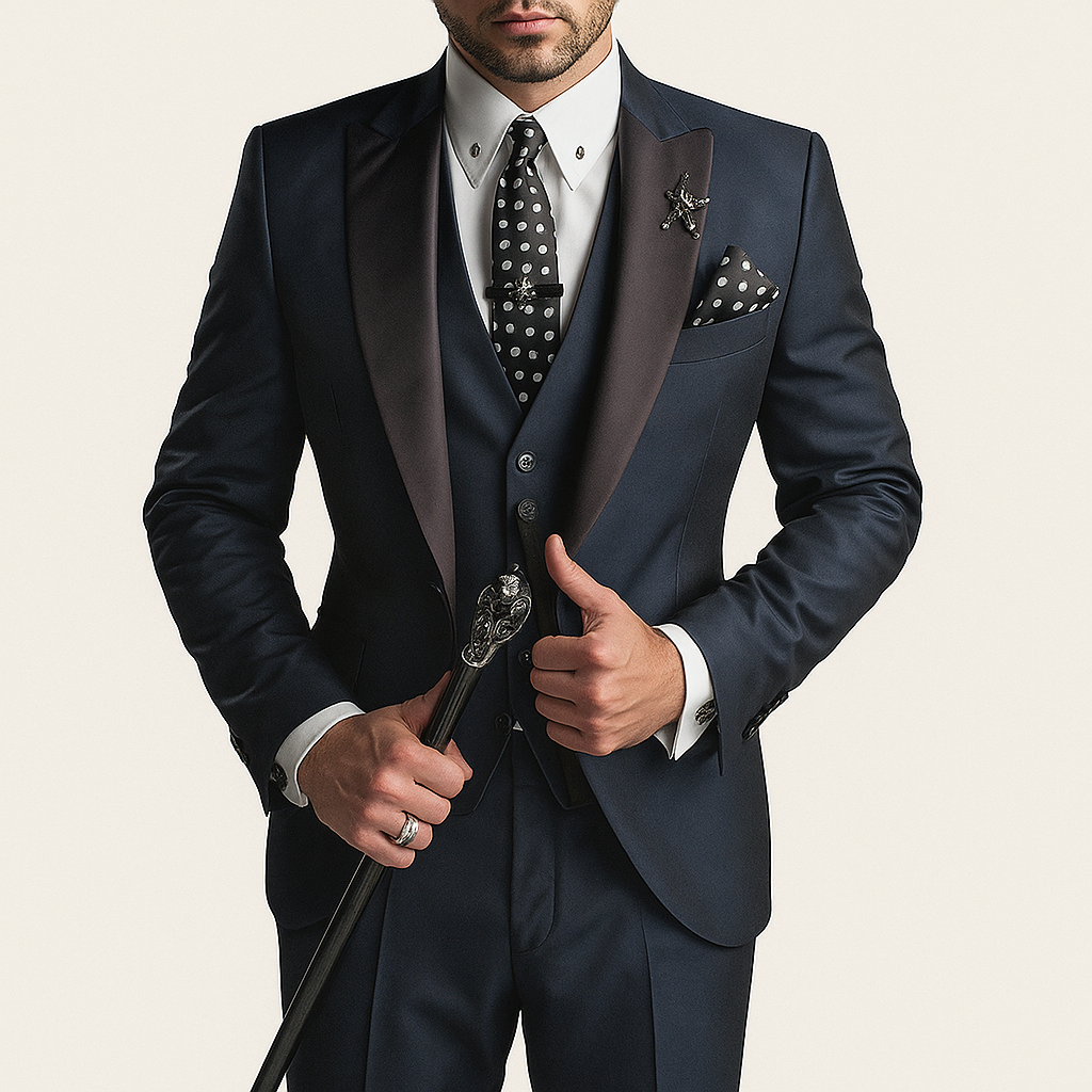 Men's beige three-piece linen suit slim-fit blazer vest trousers breathable wedding business style