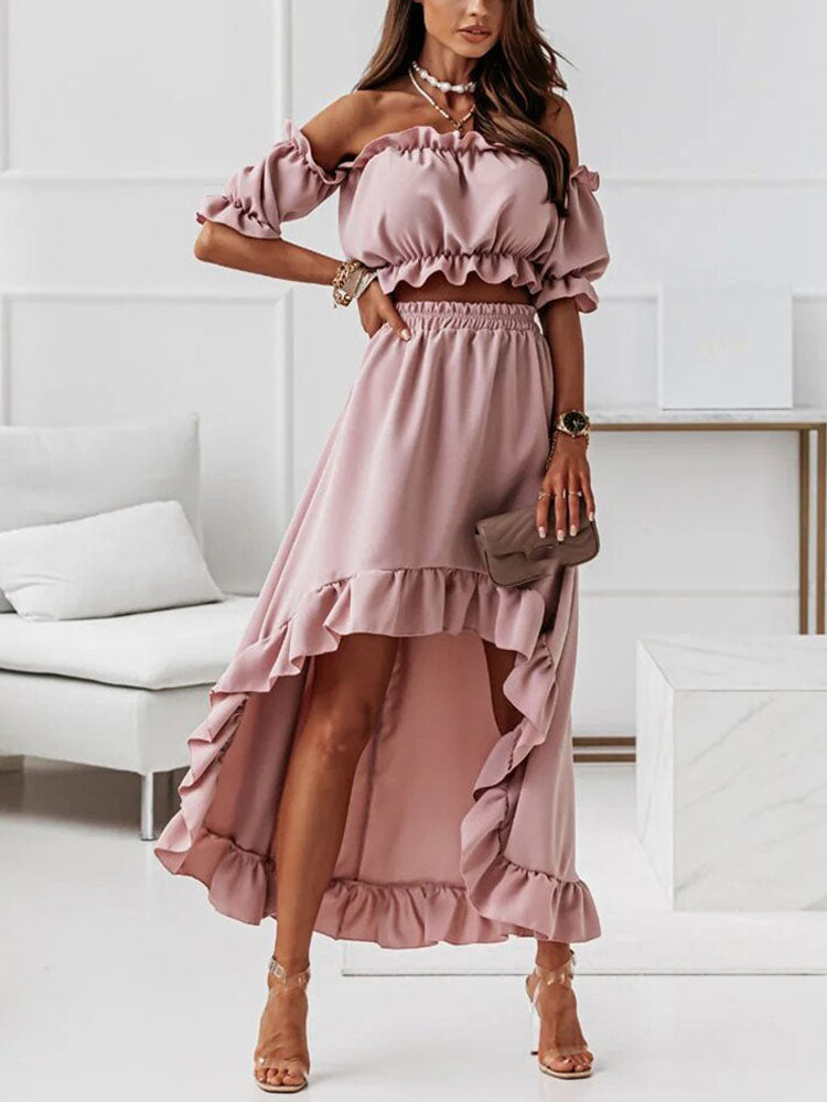Lola women's cotton 2-piece set, classic elegant silhouette in versatile colorways for casual and formal wear