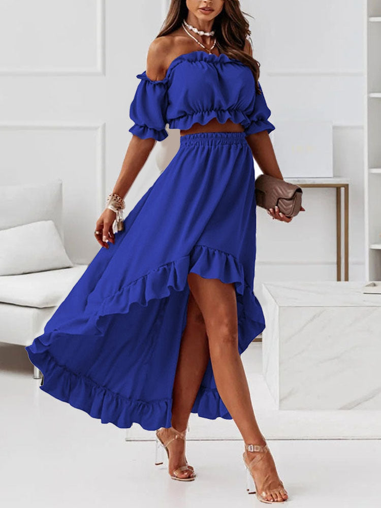 Lola women's cotton 2-piece set, classic elegant silhouette in versatile soft cotton blend fabric