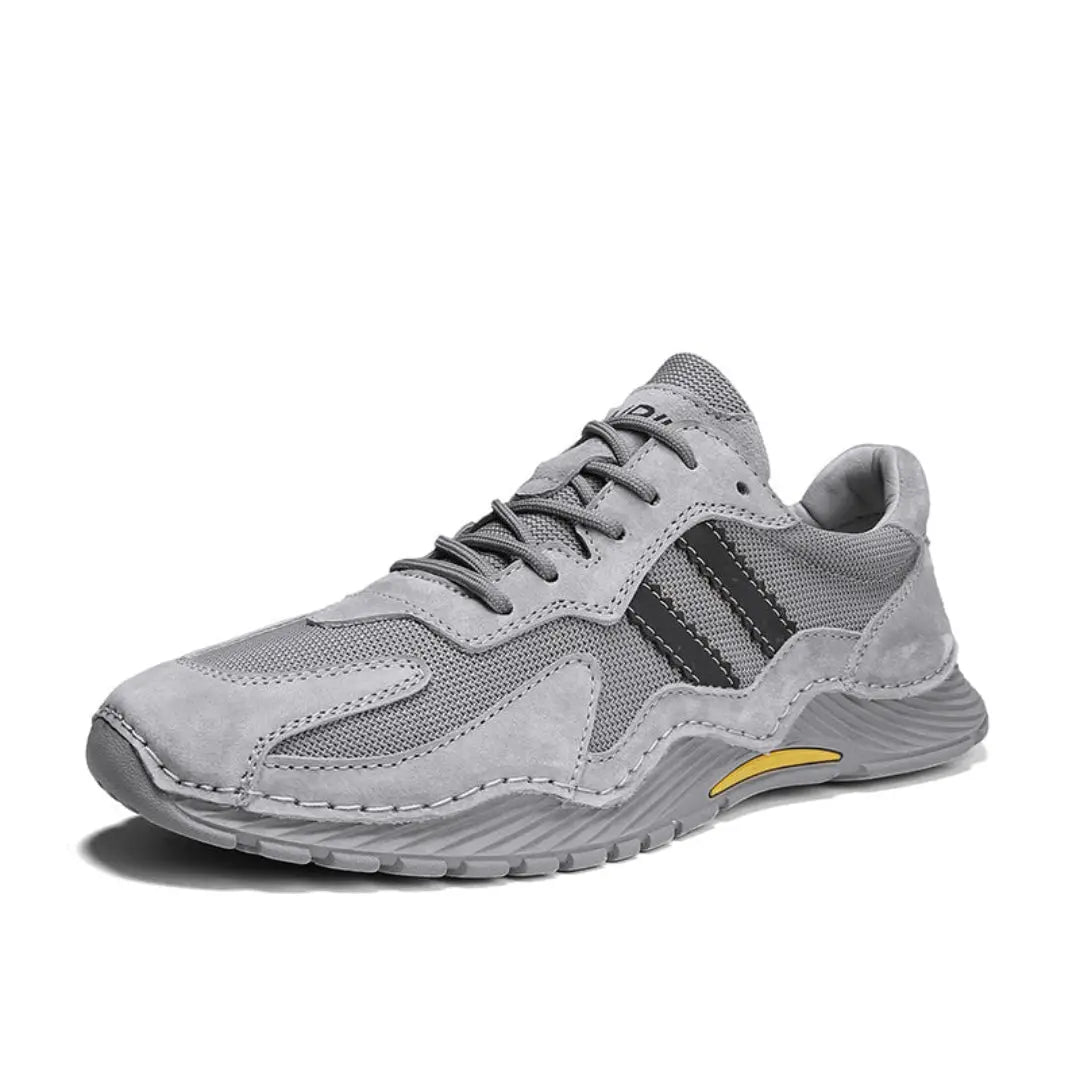 Ethan retro unisex sneakers beige suede breathable mesh upper cushioned insoles all-day comfort