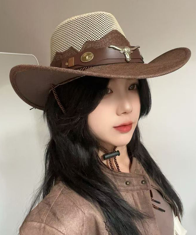 Chapeau de cowboy respirant d'extérieur européen et américain - Urbann-Vibe