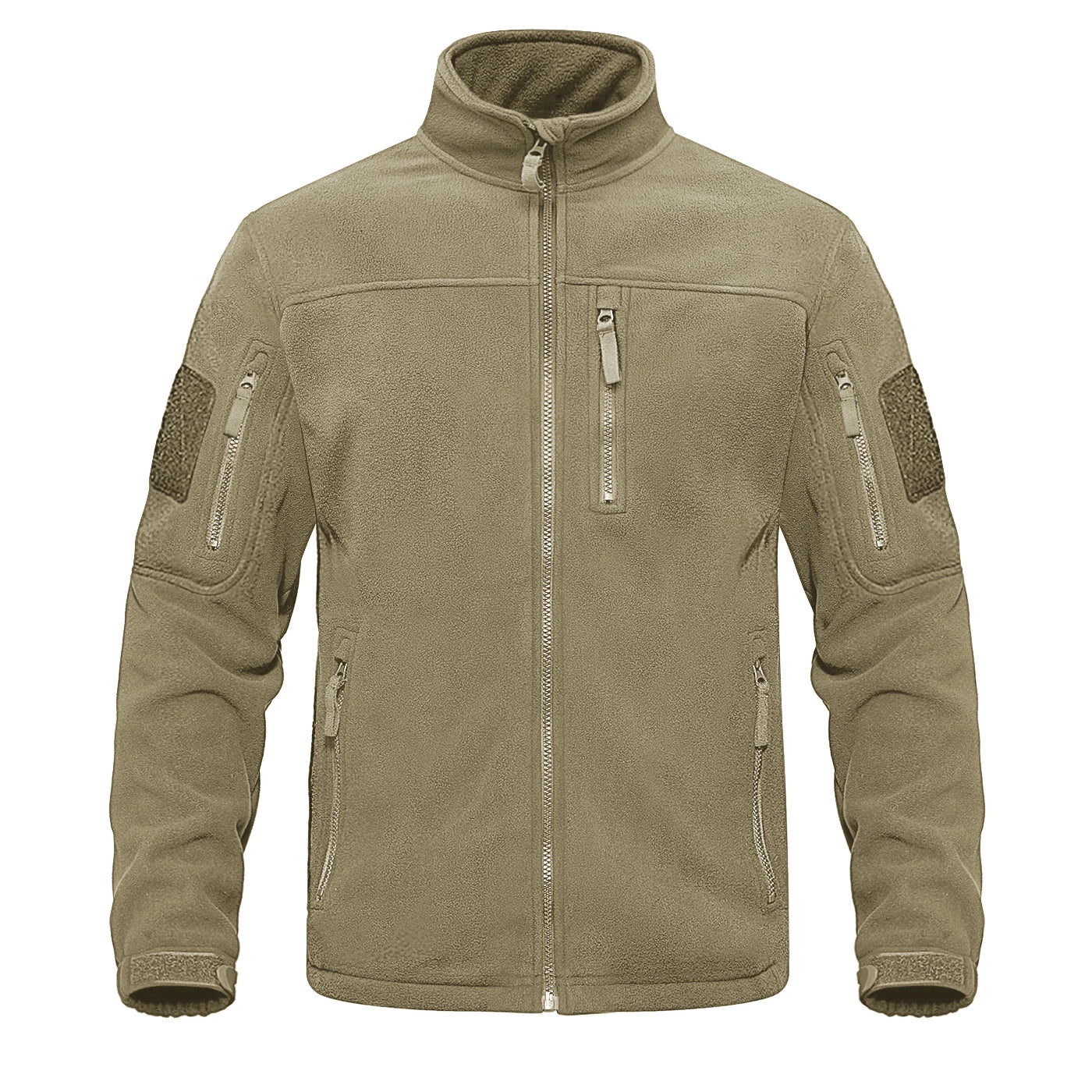 Evan men's full-zip fleece jacket lightweight thermal insulation with secure zip pockets for outdoor use